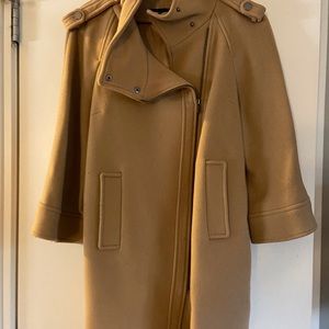 Camel coat large Zara